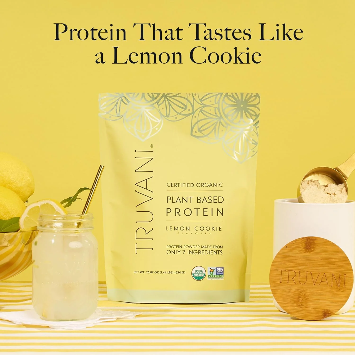 Plant Based Protein Powder (Lemon Cookie) - Image 4