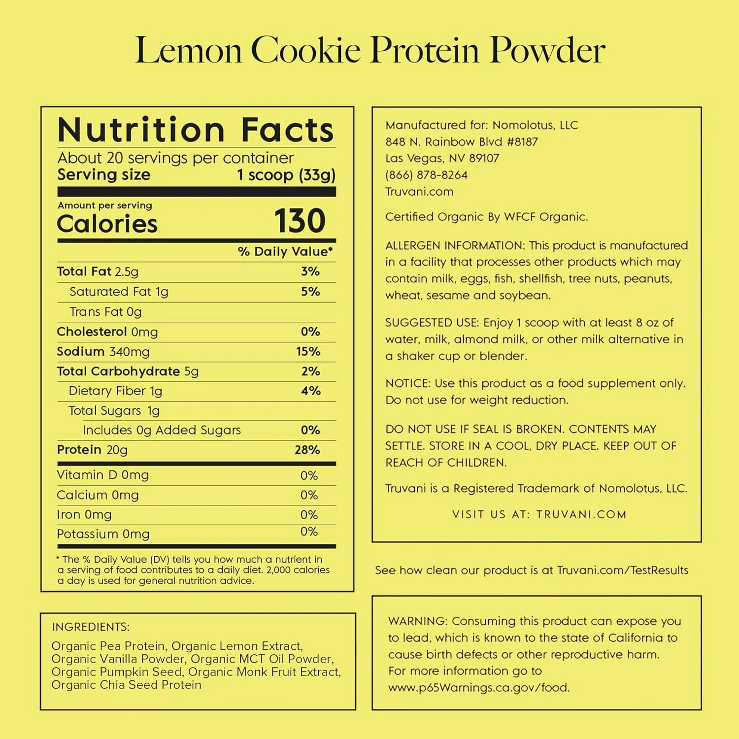 Plant Based Protein Powder (Lemon Cookie) - Image 5